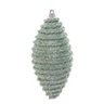 Bola Enfeite Árvore Natal Pino Espiral 10cm 6 Peças Verde - 1