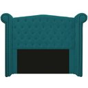 Ver imagem 1 de Cabeceira Madrid 140 cm Suede Azul Turquesa