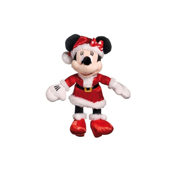 Minnie com Roupa Xadrez - Vermelho/Preto/Branco - 33cm - 1 unidade