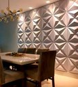 Ver imagem 2 de Placa Pianel PVC Estrelar 3d Revestimento de Parede Decorativa 50cm
