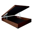 Ver imagem 1 de Cama Baú Casal Marrom Orto 138x188x41