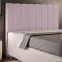 Ver imagem 6 de Cabeceira Cama Box Casal 140 Cm Dália W01 Suede Rosê