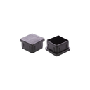 Ver imagem 1 de 100 Tampa Ponteira Interna Embutir Metalon 30x30 Preta:Preto