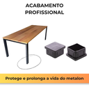 Ver imagem 7 de 100 Tampa Ponteira Interna Embutir Metalon 30x30 Preta:Preto