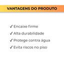 Ver imagem 5 de 100 Tampa Ponteira Interna Embutir Metalon 30x30 Preta:Preto