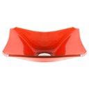 Ver imagem 2 de Cuba de Vidro Retangular Chanfrada 39cm Vermelho Ferrari