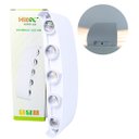 Ver imagem 2 de Arandela Led 10w Efeito 10 Fachos Branco Quente 3000-3500k Acabamento Branco Biv Marca Hitec