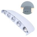 Ver imagem 1 de Arandela Led 10w Efeito 10 Fachos Branco Quente 3000-3500k Acabamento Branco Biv Marca Hitec