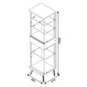 Ver imagem 2 de Cristaleira Ambiente Nuance Freijó Touch Off White - Imcal