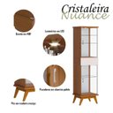 Ver imagem 4 de Cristaleira Ambiente Nuance Freijó Touch Off White - Imcal