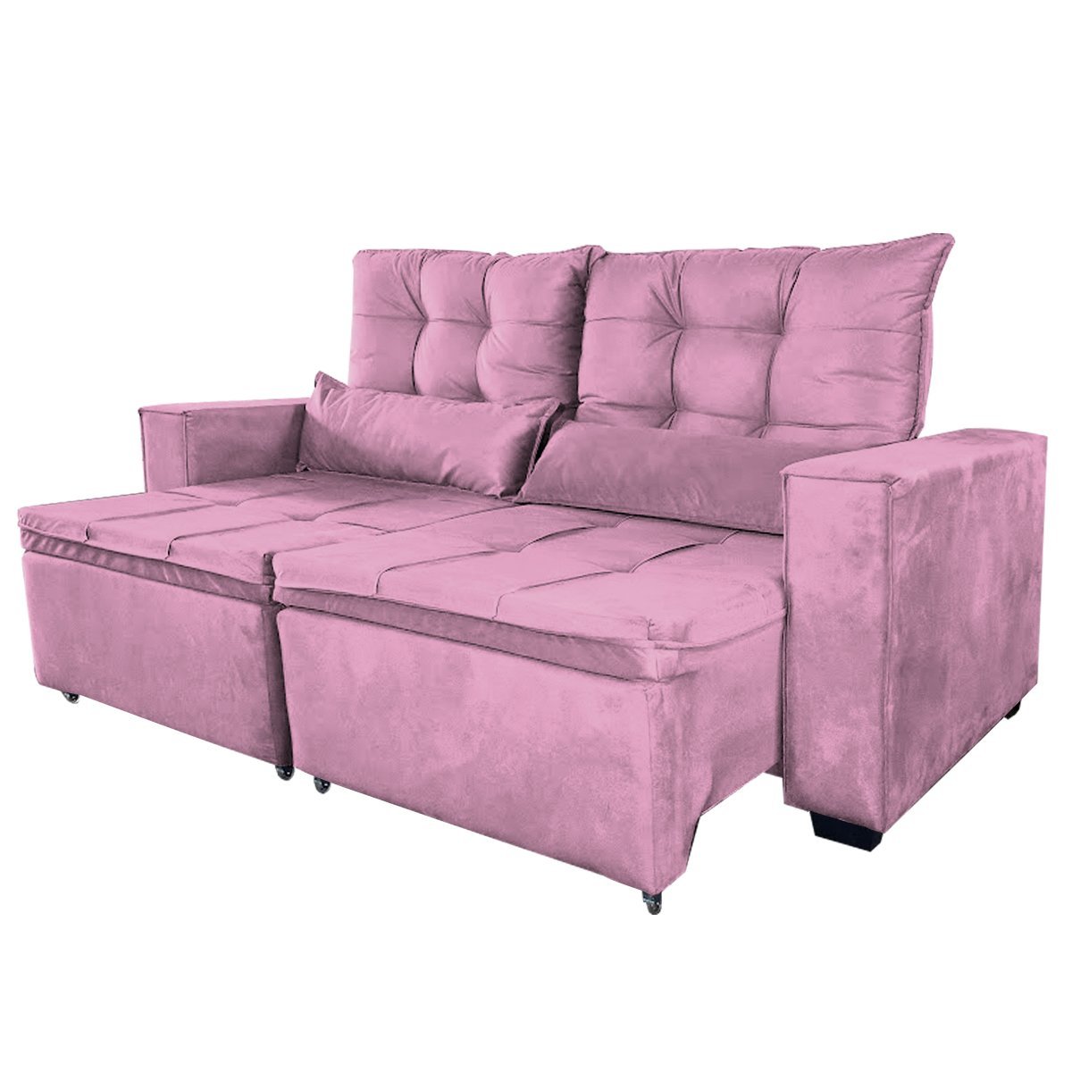 Sofa Retratil e Reclinavel Julia Rosa - 3