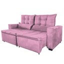 Ver imagem 3 de Sofa Retratil e Reclinavel Julia Rosa