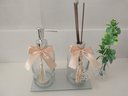 Ver imagem 5 de Kit para Lavabo Difusor com Varetas Saboneteira Vaso e Bandeja Espelhada