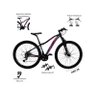 Bicicleta Aro 29 Mtb Ecos Safira 27v, Cambios Shimano Altus, Freios Hidraulicos e Rodas Cubo K7 Com  - 3