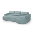Ver imagem 2 de Sofá Orgânico Encantus 3 Lugares para Sala 2,92 Cm Azul Redenobre