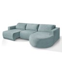 Ver imagem 4 de Sofá Orgânico Encantus 3 Lugares para Sala 2,92 Cm Azul Redenobre