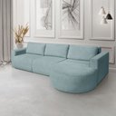 Ver imagem 1 de Sofá Orgânico Encantus 3 Lugares para Sala 2,92 Cm Azul Redenobre
