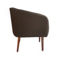 Ver imagem 2 de Poltrona Estela Tresse Suede Marrom - Dominic Decor
