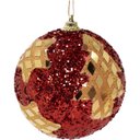 Ver imagem 4 de Kit 2 Bolas Natalina Árvore de Natal Estrela Artesanal 80mm