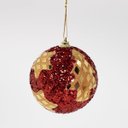 Ver imagem 3 de Kit 2 Bolas Natalina Árvore de Natal Estrela Artesanal 80mm