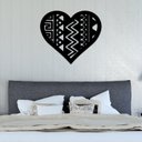 Ver imagem 2 de Escultura de Parede Decorativo Amor Coração Mdf 6mm 50x43cm