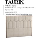 Ver imagem 3 de Cabeceira Queen 160 cm Taurin Linho SL 70 Peer