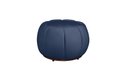 Ver imagem 3 de Kit Poltrona c/ Puff + Almofada Concha Veludo Azul Marinho
