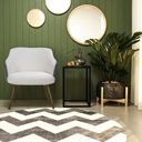 Ver imagem 6 de Kit 2 Poltronas Decorativas Kitana Pés Palito Couro/Linho Cinza/Branco - Gran Belo