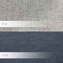 Ver imagem 4 de Kit 2 Poltronas Decorativas Kitana Pés Palito Couro/Linho Cinza/Branco - Gran Belo