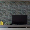 Ver imagem 2 de Papel de Parede Cimento Tijolo Verde e Cinza-60x300cm