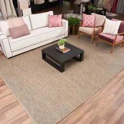 Tapete Quarto Sala Retangular para Decoração Bege 150 x 200cm - 1