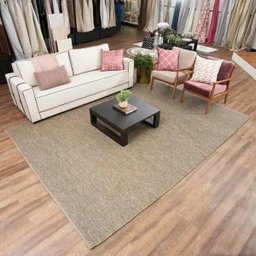 Tapete Quarto Sala Retangular para Decoração Bege 150 x 200cm - 2