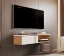 Ver imagem 4 de o Rack Suspenso Decor 1.16 Giga para TV até 50 Polegadas em Couro