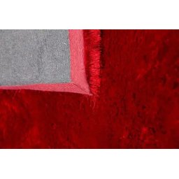 Tapete Quarto Sala Retangular Peludo Felpudo Vermelho 1x1,50 - 4