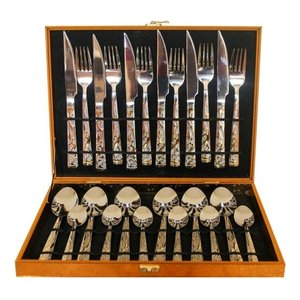 Jogo de Faqueiro com 24 Peças