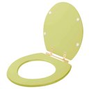 Ver imagem 2 de Assento Sanitário Convencional Oval Bege Saara para Vaso Deca com Ferragem Dourada