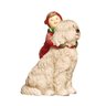 Enfeite Natal Decorativo Criança Abraçando Cachorro 15cm 1Pç - 1