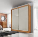 Ver imagem 1 de Guarda Roupa Solteiro MDF 2 Portas 3 Gavetas Ávila Marrom/Cinamomo Fendi