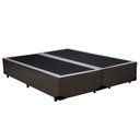 Ver imagem 1 de Cama Box King Bipartido Sintético Marrom Emth 193x203x40