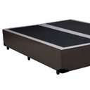 Ver imagem 3 de Cama Box King Bipartido Sintético Marrom Emth 193x203x40
