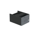 Ver imagem 1 de Gaveteiro Aéreo GA02G P15 Moderno 2 Gavetas MDP com Trava Preto Pandin Móveis 29,5cm
