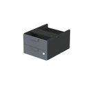 Ver imagem 6 de Gaveteiro Aéreo GA02G P15 Moderno 2 Gavetas MDP com Trava Preto Pandin Móveis 29,5cm