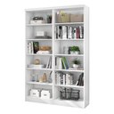 Ver imagem 1 de Kit com 02 Estantes Livreiros 1404 Qmovi Branco