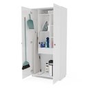 Ver imagem 7 de Conjunto 1 Armário 2 Portas Multiuso e 1 Armário Aéreo Basculante Pérola Yescasa