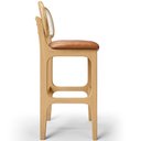 Ver imagem 7 de Kit 02 Banquetas Altas Para Cozinha Bancada Sala Tela Betta Fixa L02 Couríssimo Whisky - Lyam Decor