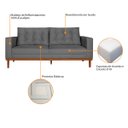 Ver imagem 5 de Sofá 2 Lugares Dubai Suede Cinza - ADJ Decor