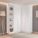 Ver imagem 1 de Guarda Roupa Modulado Roupeiro de Canto L 4 Portas 4 Gavetas 4 Prateleiras Versatille Yescasa