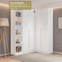 Ver imagem 5 de Guarda Roupa Modulado Roupeiro de Canto L 4 Portas 4 Gavetas 4 Prateleiras Versatille Yescasa