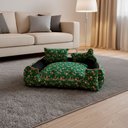 Ver imagem 7 de Cama Pet Onix Médio Quadrada Impermeável: Dino Verde