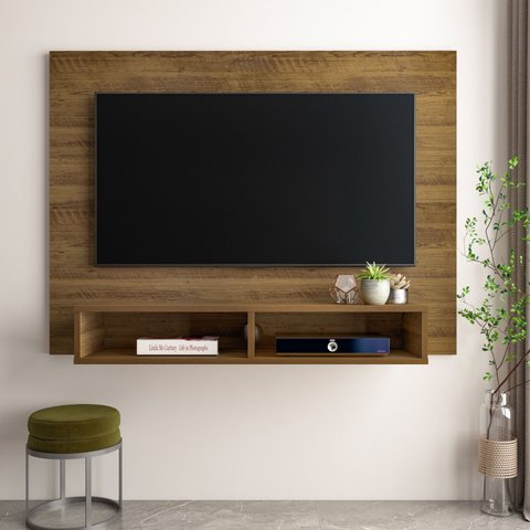 Painel para TV até 42 Polegadas 120CMX89,5cm Suporte Universal Flash Marrom
